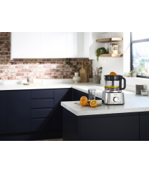 Kenwood Кухонный комбайн MultiPro Express, 1000Вт, чаша-пластик, корпус-пластик, насадок-5, серебристый