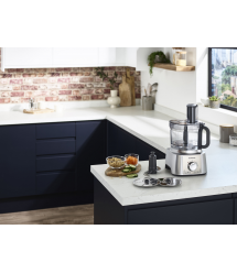 Kenwood Кухонный комбайн MultiPro Express, 1000Вт, чаша-пластик, корпус-пластик, насадок-5, серебристый