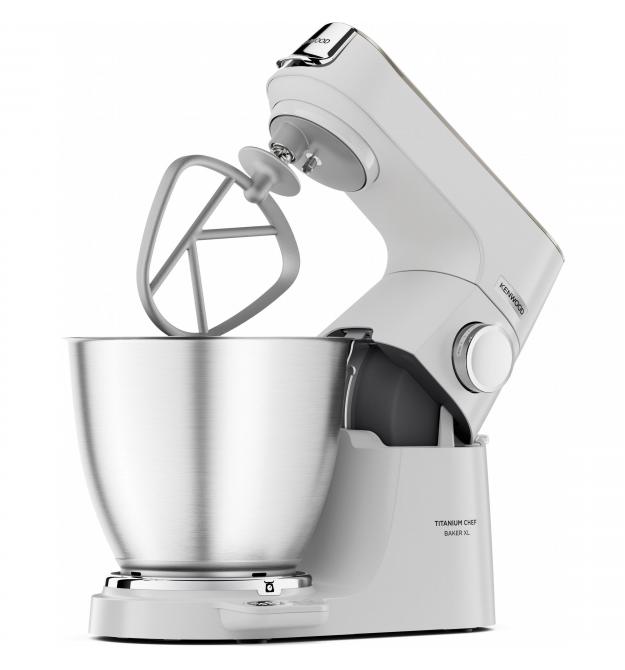 Kenwood Кухонная машина, 1200Вт, чаша-металл, корпус-металл, насадок-3, белый