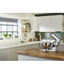Kenwood Кухонная машина Titanium Chef Baker, 1200Вт, чаша-металл, корпус-металл, насадок-7, встроенные весы, серебристый