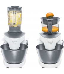 Kenwood Кухонная машина MultiOne, 1000Вт, чаша-металл, корпус-пластик, насадок-8, белый