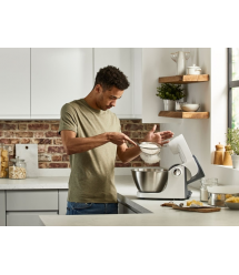 Kenwood Кухонная машина MultiOne, 1000Вт, чаша-металл, корпус-пластик, насадок-8, белый