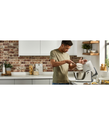 Kenwood Кухонная машина MultiOne, 1000Вт, чаша-металл, корпус-пластик, насадок-8, белый