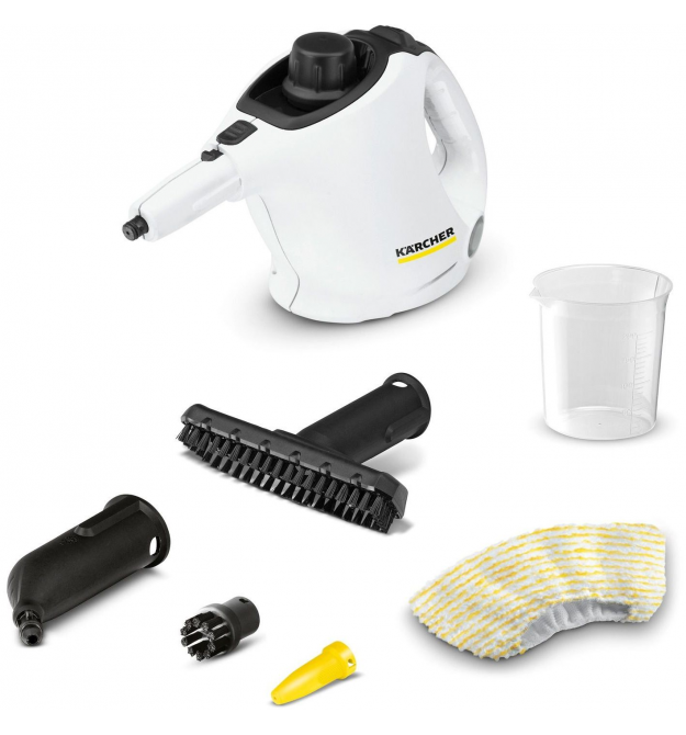 Karcher Пароочиститель SC 1, 1200Вт, 200мл, 3Бар, белый