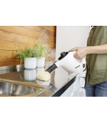 Karcher Пароочиститель SC 1, 1200Вт, 200мл, 3Бар, белый