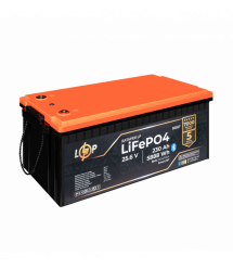 Аккумулятор LP LiFePO4 25,6V - 230 Ah (5888Wh) (BMS 200A/100А) пластик Smart BT