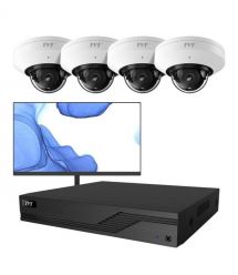 Комплект IP-відеонагляду на 4 камери з монітором TVT IP-Video Kit 4x5Mp (D) WiFi Monitor: