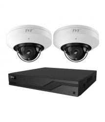 Комплект IP-відеонагляду на 2 камери TVT IP-Video Kit 2x5Mp (D) WiFi: 2 купольні 5Mp WiFi в