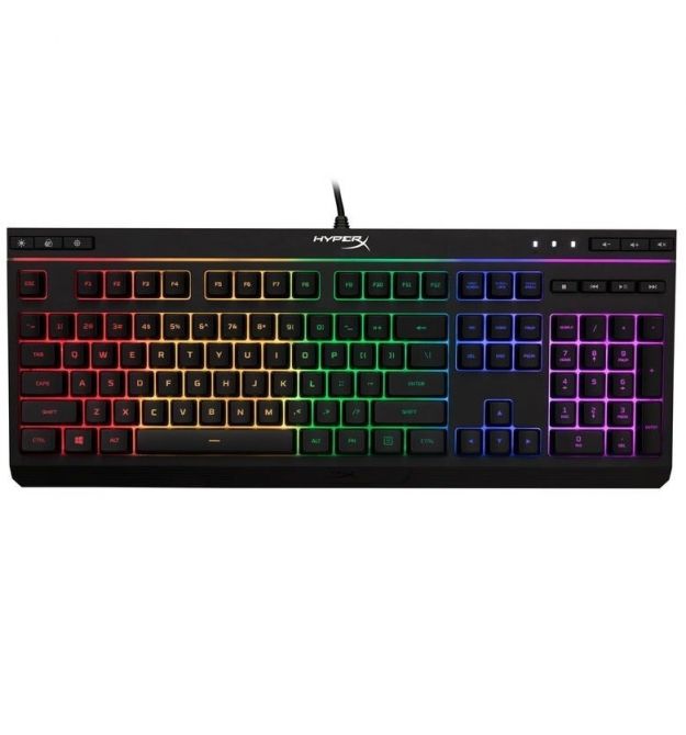 HyperX Клавиатура мембранная Alloy Core 117key, USB-A, EN/UK, RGB, черный