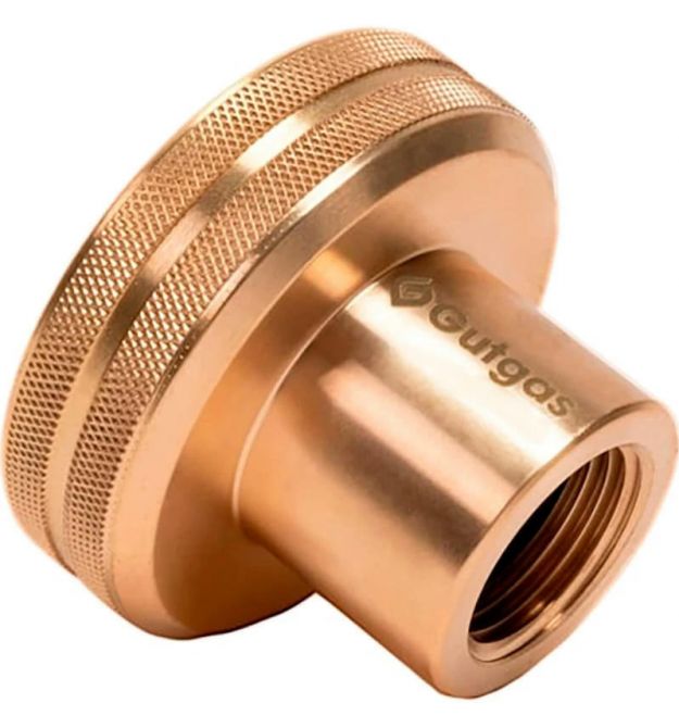 Hexagon Ragasco Переходник для заправки газовых баллонов, левая резьба 21.8мм, латунь