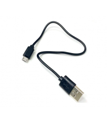 Кабель USB 2.0 (AM - Miсro 5 pin) 0,3 м, чорний