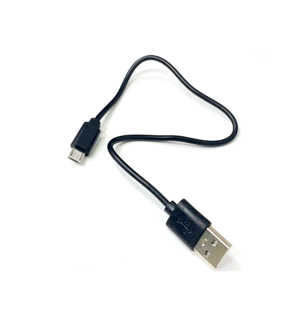 Кабель USB 2.0 (AM - Miсro 5 pin) 0,3 м, чорний