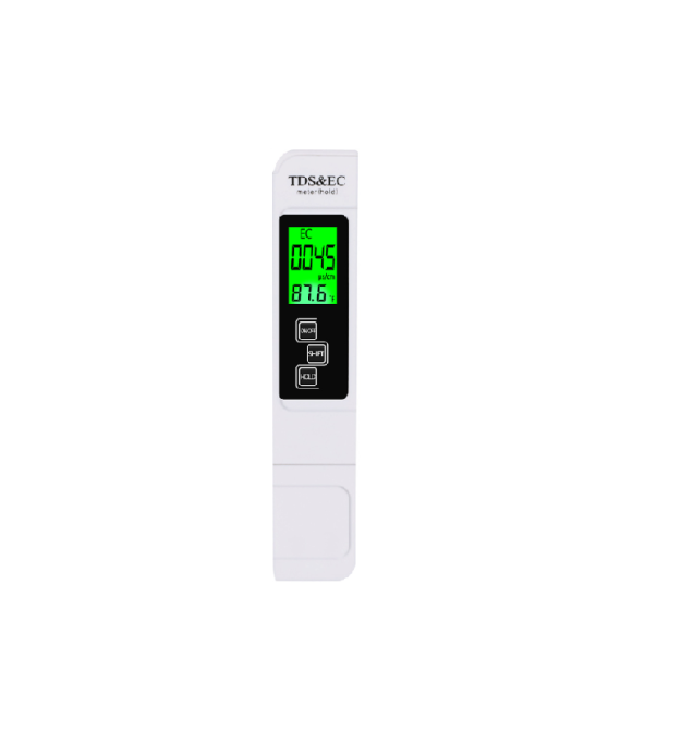Детектор якості води EC011BLd, EC:0~9999us - cm,TDS: 0~9999ppm,Temp:0.1~80C - 32~176F, підсвічування, 31*153mm, Box