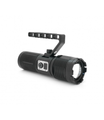 Ліхтар пошуковий BP-2303 LED PM60, 5 режимів, індикація заряду, живлення від 3*18650, IP65, кабель USB, 255х145х65мм, 0,860кг, B