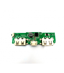 Плата для павербанку, 10000 mAh, Input: Micro-USB - 5V - 2A, Out: 2xUSB-A - 5V - 1A, 5V - 2.1A