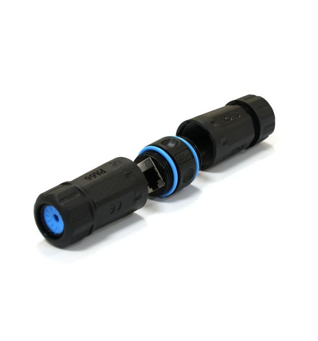 Водонепроницаемый соединитель IP68, RJ45-RJ45, STP, кат. 6A, LW