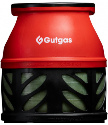Hexagon Ragasco Баллон газовый композитный Gutgas CR-12.5, 12.5л, пропан/бутан 5кг/6кг, 30бар, вентиль KLF, 3.7кг