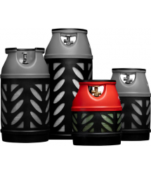 Hexagon Ragasco Баллон газовый композитный Gutgas CR-12.5, 12.5л, пропан/бутан 5кг/6кг, 30бар, вентиль KLF, 3.7кг