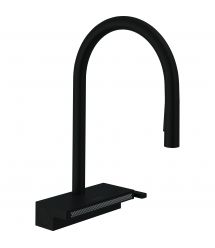Hansgrohe Смеситель для кухни Aquno Select M81, дл.излива - 220мм, поворотный, вытяжной, 1 рычаг, чорный матовый
