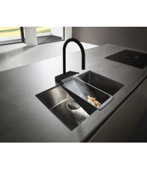 Hansgrohe Смеситель для кухни Aquno Select M81, дл.излива - 220мм, поворотный, вытяжной, 1 рычаг, чорный матовый
