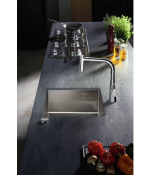 Hansgrohe Мойка кухонная Combi S71, нерж.сталь, прямоуг., без крыла, 500x550x190мм, чаша - 1, врезная, нерж