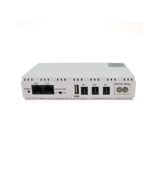 ДБЖ для роутерів - комутаторів DC1018P, 18W, Output: USB-5V, DC-5V - 9V - 12V, POE-15 - 24V, 1 - 2A, Li-ion 10400mAh, 160х105х32