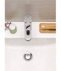 Grohe Смеситель для раковины Get M дл. излива - 122мм, неповоротный, 1 рычаг, хром