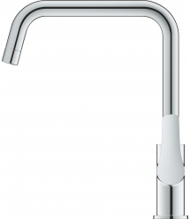 Grohe Смеситель для кухни Via, дл.излива - 228мм, поворотный, 1рычаг, хром