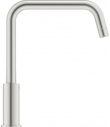 Grohe Смеситель для кухни Via, дл.излива - 228мм, поворотный, 1рычаг, супер сталь