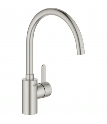 Grohe Смеситель для кухни Via Cosmo, дл.излива - 224мм, поворотный, 1рычаг, супер сталь