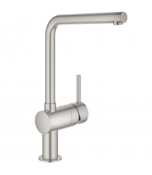 Grohe Смеситель для кухни Vento, дл.излива - 210мм, поворотный, 1рычаг, супер сталь