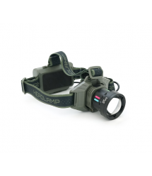 Налобний ліхтарик BP-8098TG, Zoom, 1 режим, корпус метал, водостійкий, живлення від 2*18650, індикація заряду, Type-C кабель, BO