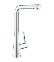 Grohe Смеситель для кухни Scala, дл.излива - 205мм, поворотный/вытяжной, 1рычаг, хром