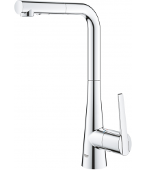 Grohe Смеситель для кухни Scala, дл.излива - 205мм, поворотный/вытяжной, 1рычаг, хром