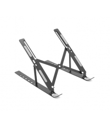 Підставка під ноутбук - планшет SG-002 складана - трансформер, до 17&apos, алюміній, колір чорний, чохол, 240*190*150 мм, 0,288