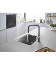 Grohe Смеситель для кухни Minta, дл.излива - 225мм, поворотный/вытяжной, 1рычаг, матовый графит