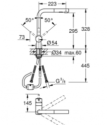 Змішувач для кухні Grohe Minta 30274AL0