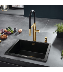 Grohe Смеситель для кухни Essence, дл.излива - 240мм, поворотный/гибкий, 1рычаг, прохладный восход солнца