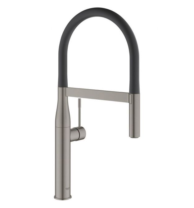 Grohe Смеситель для кухни Essence, дл.излива - 240мм, поворотный/гибкий, 1рычаг, матовый графит