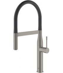Grohe Смеситель для кухни Essence, дл.излива - 240мм, поворотный/гибкий, 1рычаг, матовый графит