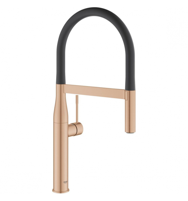 Grohe Смеситель для кухни Essence, дл.излива - 240мм, поворотный/гибкий, 1 рычаг, матовый теплый закат