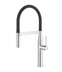 Grohe Смеситель для кухни Essence, дл.излива - 240мм, поворотный, гибкий, 1 рычаг, хром