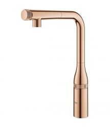 Grohe Смеситель для кухни Essence Smart Control, дл.излива - 199мм, поворотный/вытяжной, вентиль/кнопка, теплый закат