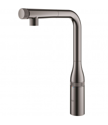 Grohe Смеситель для кухни Essence Smart Control, дл.излива - 199мм, поворотный/вытяжной, вентиль/кнопка, графит