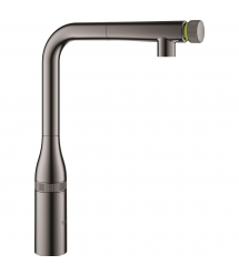 Grohe Смеситель для кухни Essence Smart Control, дл.излива - 199мм, поворотный/вытяжной, вентиль/кнопка, графит