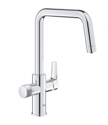 Grohe Смеситель для кухни Blue Pure Start, дл.излива - 223мм, поворотный, 1+1 фильтр, хром