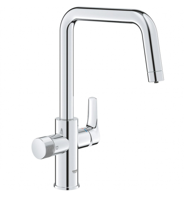 Grohe Смеситель для кухни Blue Pure Start, дл.излива - 223мм, поворотный, 1+1 фильтр, хром