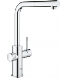 Grohe Смеситель для кухни Blue Home, дл.излива - 223мм, поворотный, вытяжной, 1 рычаг + сенсор, хром
