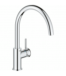 Grohe Смеситель для кухни BauClassic, дл.излива - 223мм, поворотный, 1рычаг, хром