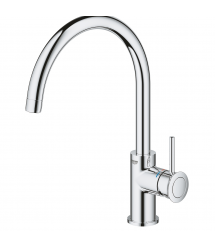 Grohe Смеситель для кухни BauClassic, дл.излива - 223мм, поворотный, 1рычаг, хром